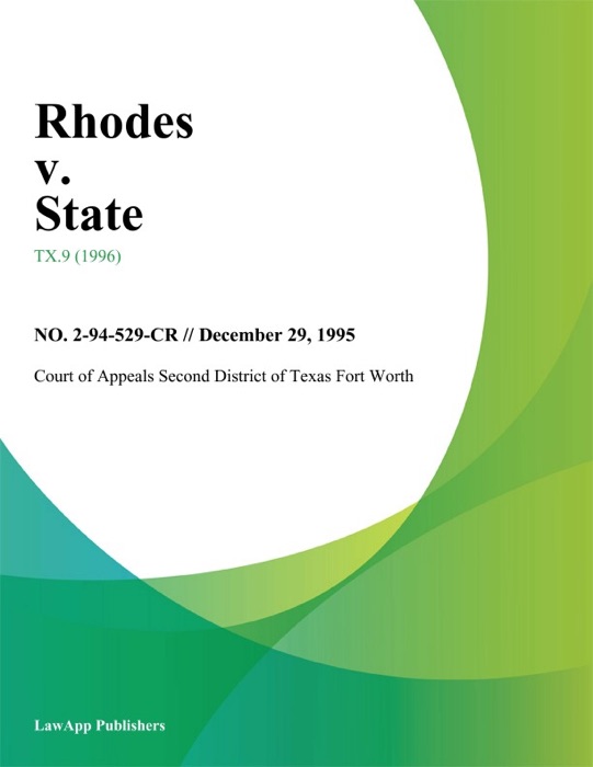Rhodes V. State