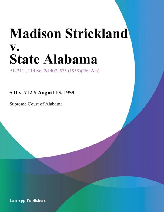 Madison Strickland v. State Alabama