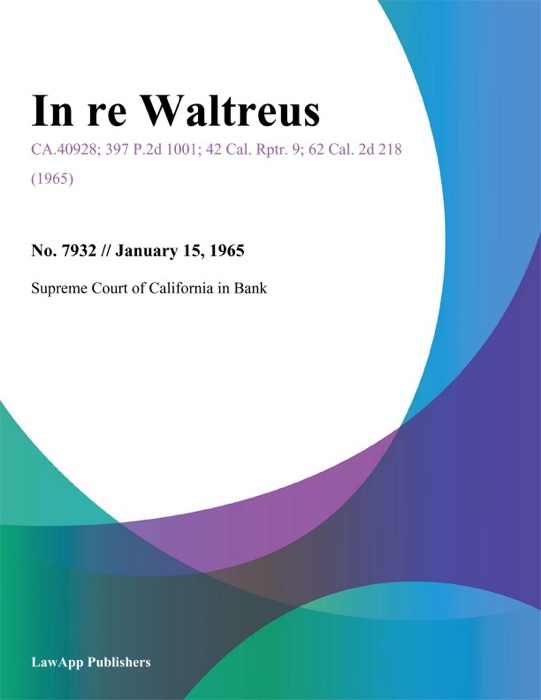 In Re Waltreus