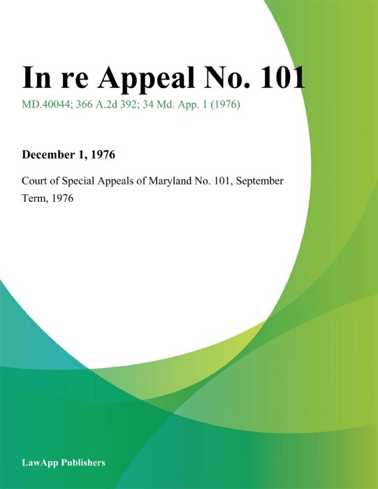 In re Appeal No. 101