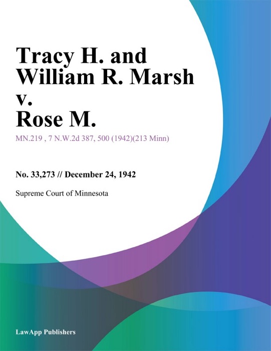 Tracy H. and William R. Marsh v. Rose M.