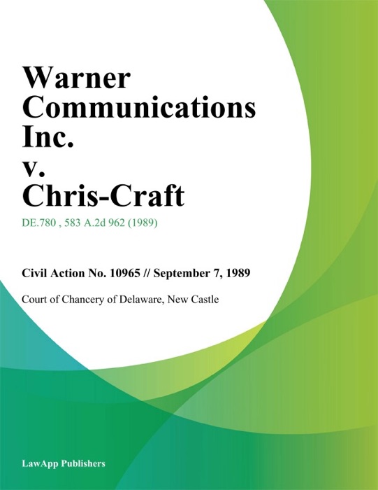 Warner Communications Inc. v. Chris-Craft