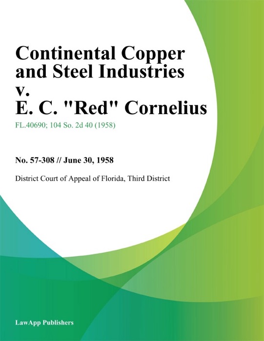Continental Copper and Steel Industries v. E. C. 