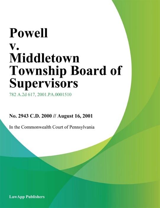 Powell v. Middletown Township Board of Supervisors