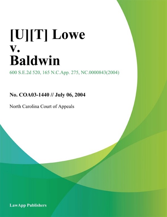 Lowe v. Baldwin