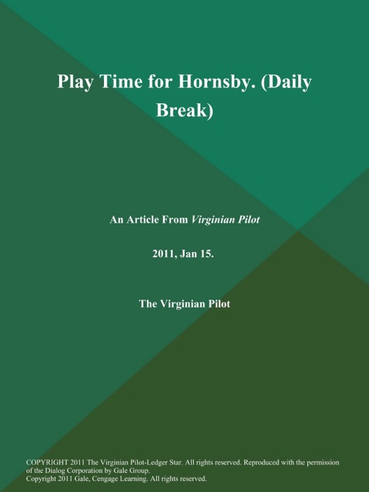Play Time for Hornsby (Daily Break)