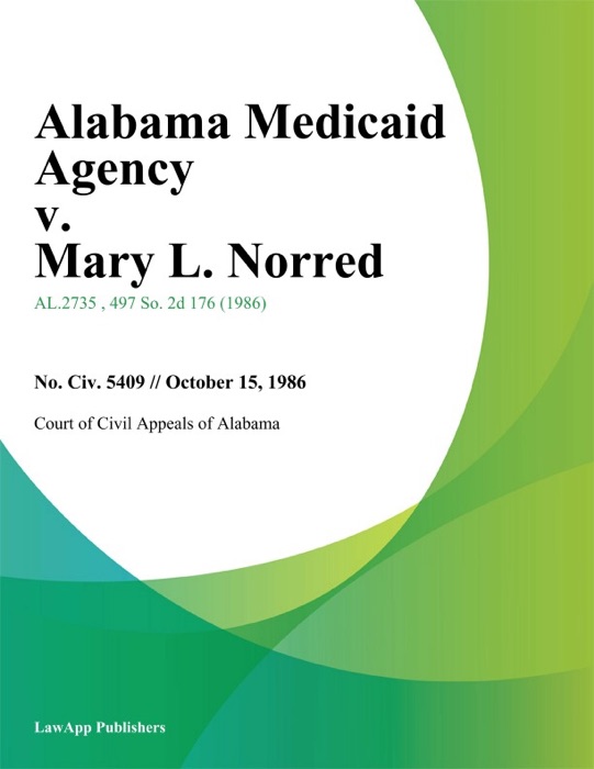 Alabama Medicaid Agency v. Mary L. Norred