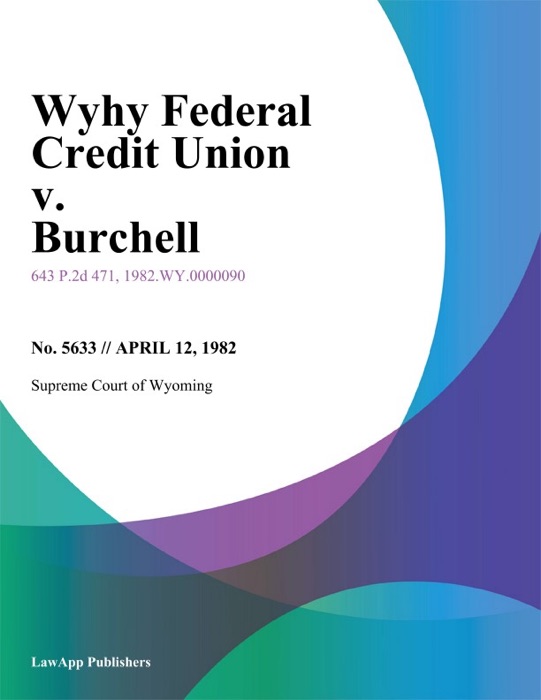 Wyhy Federal Credit Union v. Burchell