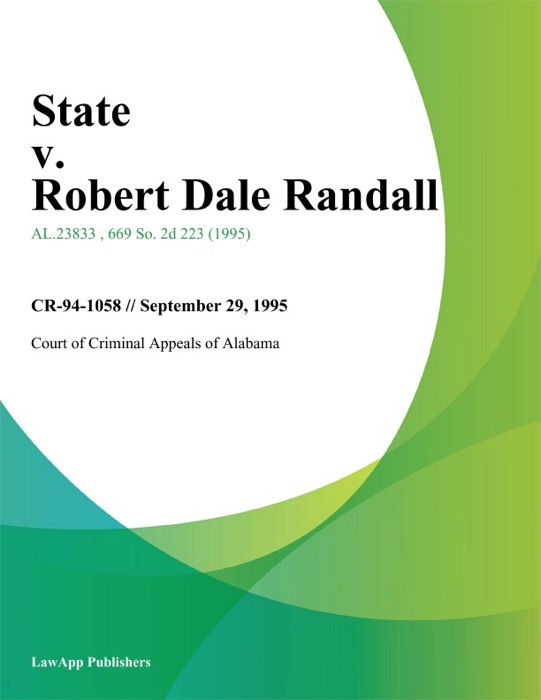 State v. Robert Dale Randall