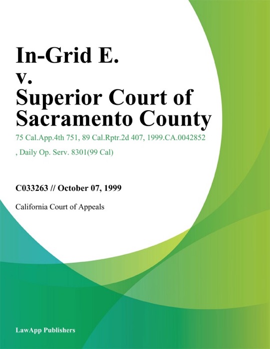 In-Grid E. V. Superior Court Of Sacramento County