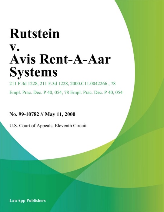 Rutstein V. Avis Rent-A-Car Systems