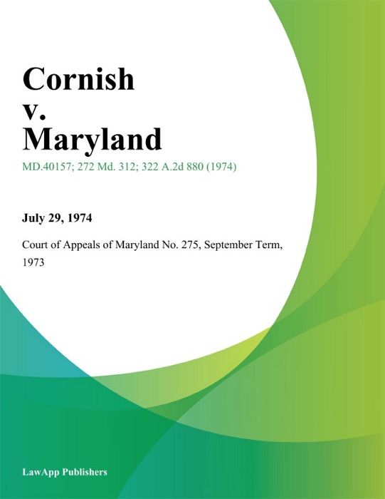 Cornish V. Maryland