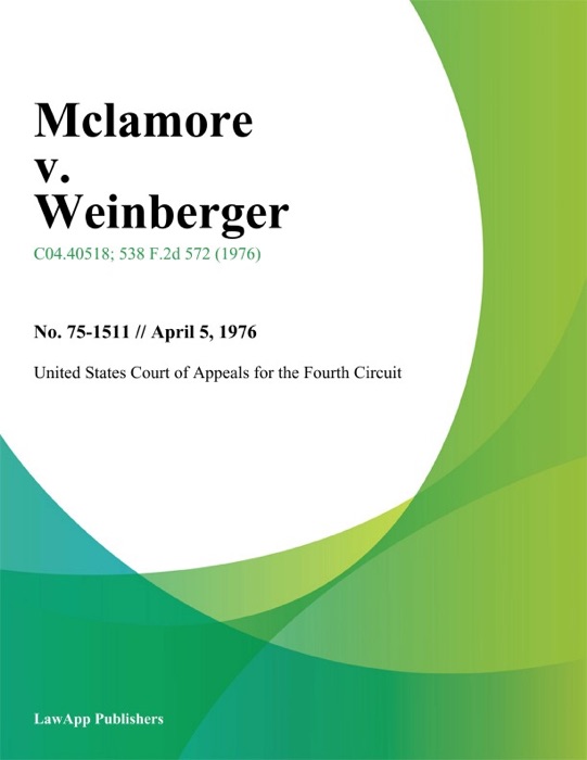 Mclamore v. Weinberger