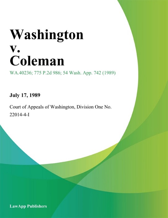 Washington V. Coleman