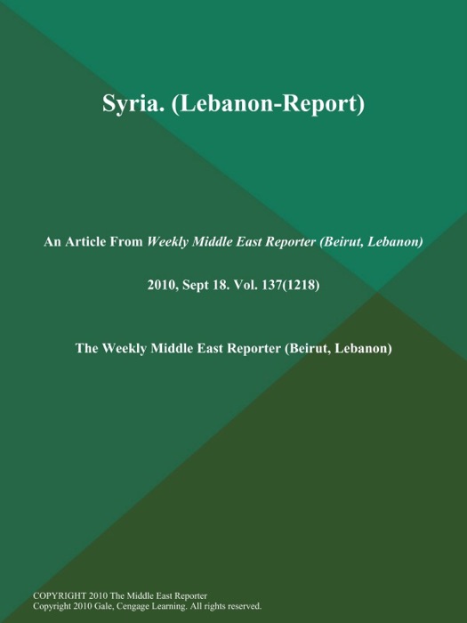 Syria (Lebanon-Report)