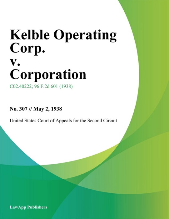Kelble Operating Corp. v. Corporation