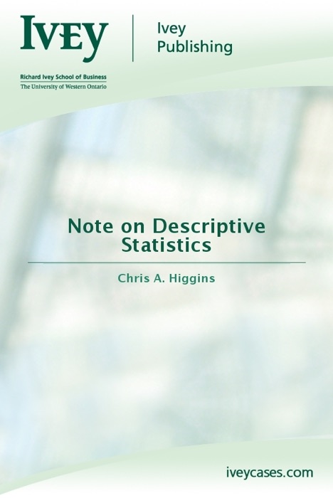 Note on Descriptive Statistics