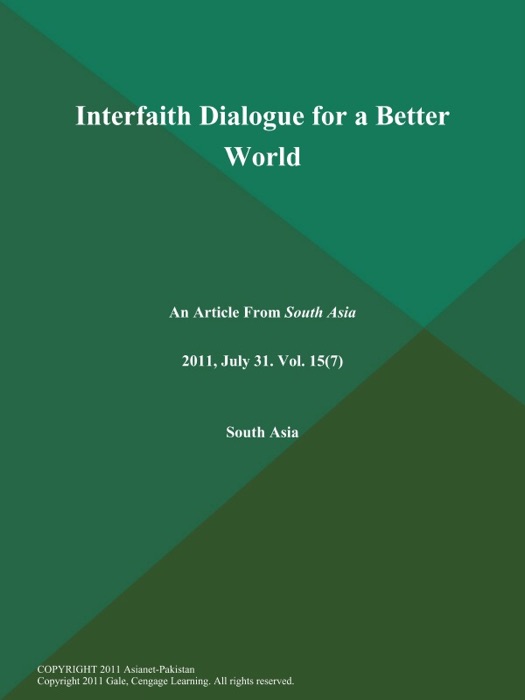Interfaith Dialogue for a Better World
