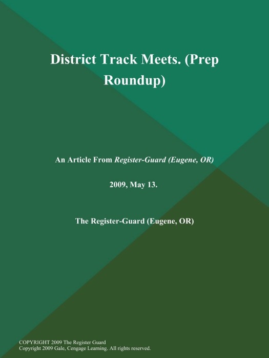 District Track Meets (Prep Roundup)