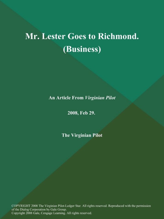 Mr. Lester Goes to Richmond (Business)