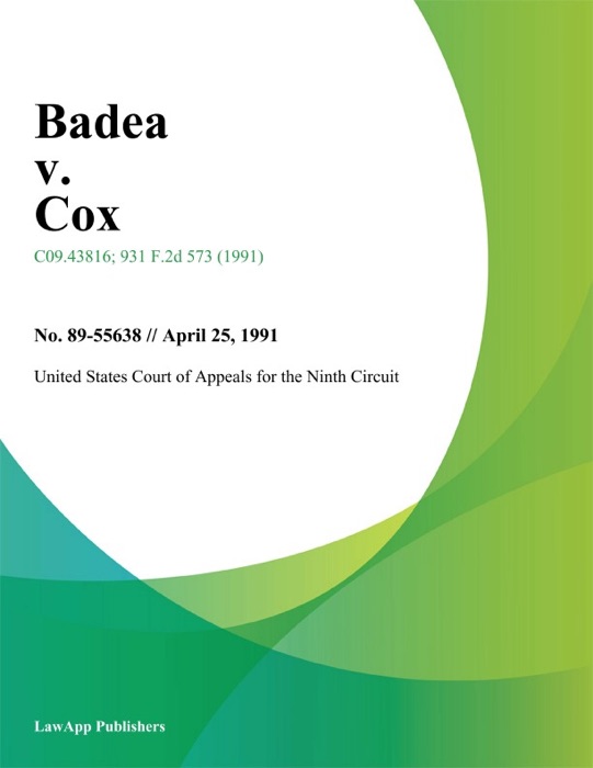 Badea V. Cox