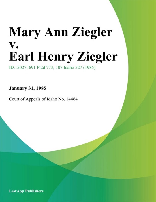 Mary Ann Ziegler v. Earl Henry Ziegler