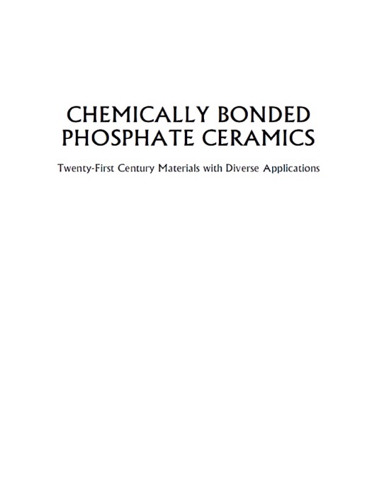 Chemically Bonded Phosphate Ceramics