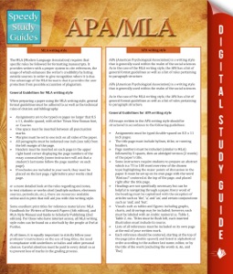 APA/MLA Guidelines (Speedy Study Guides)