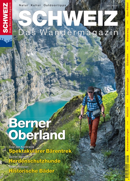 Berner Oberland - Wandermagazin SCHWEIZ 8/2015