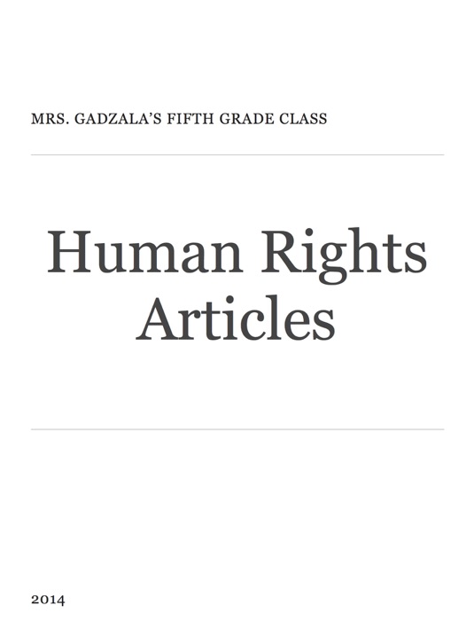 Human Rights Articles