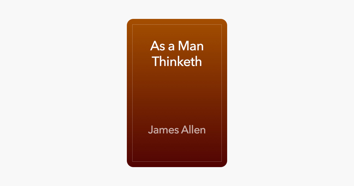 As A Man Thinketh On Apple Books - 