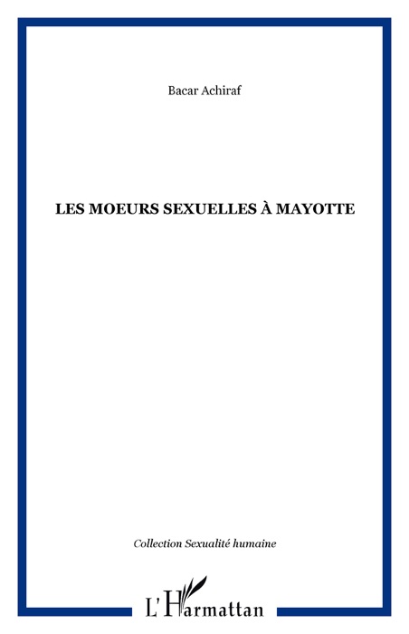 Les moeurs sexuelles à Mayotte