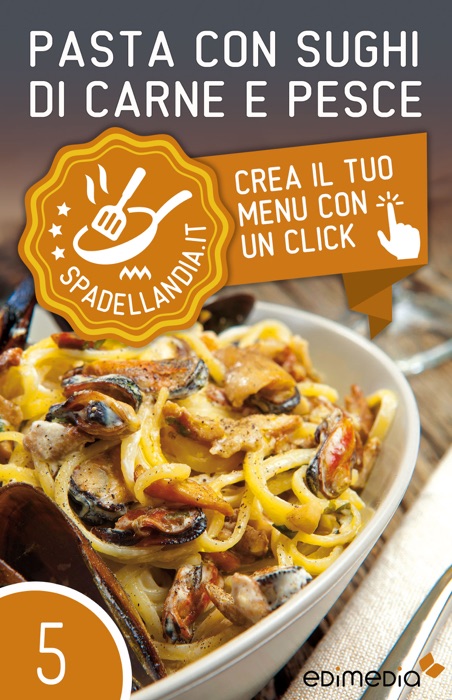 Pasta con sughi di carne e pesce