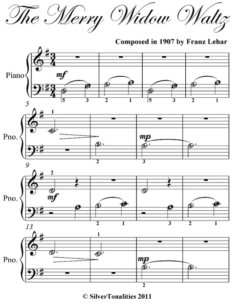 Merry Widow Waltz Beginner Piano Sheet Music by Franz Lehár on Apple Books