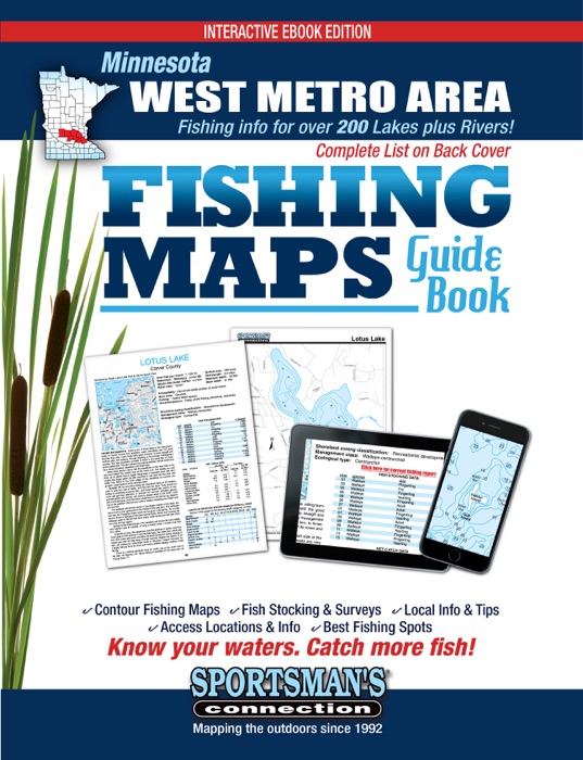 Minnesota West Metro Area Fishing Maps Guide Book