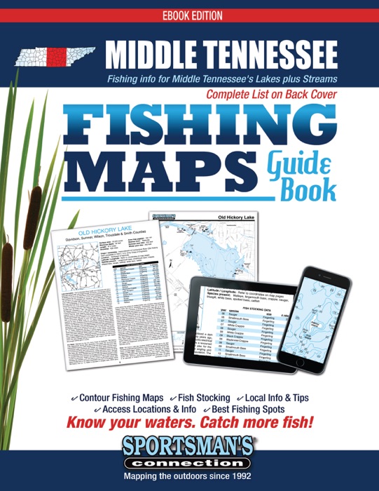Middle Tennessee Fishing Maps Guide Book