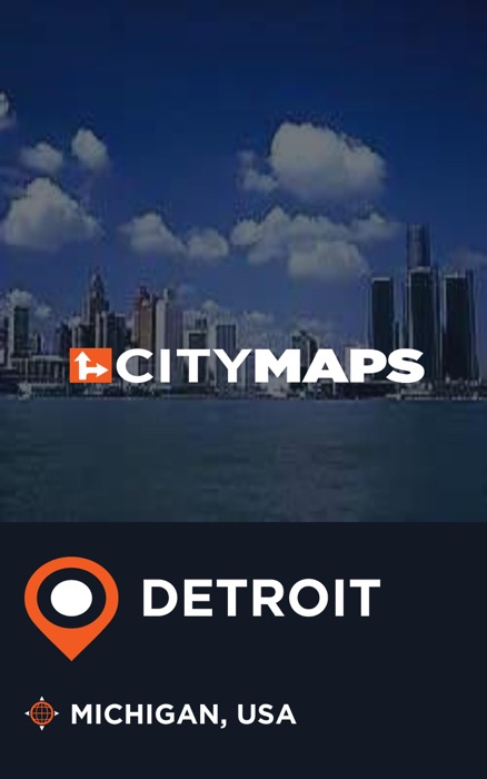 City Maps Detroit Michigan, USA