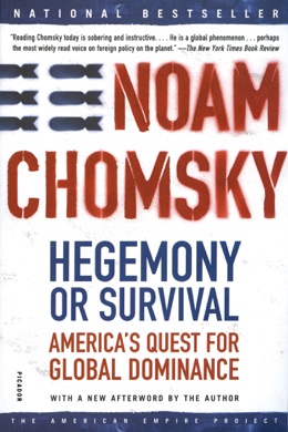 Capa do livro Hegemony or Survival: America's Quest for Global Dominance de Noam Chomsky