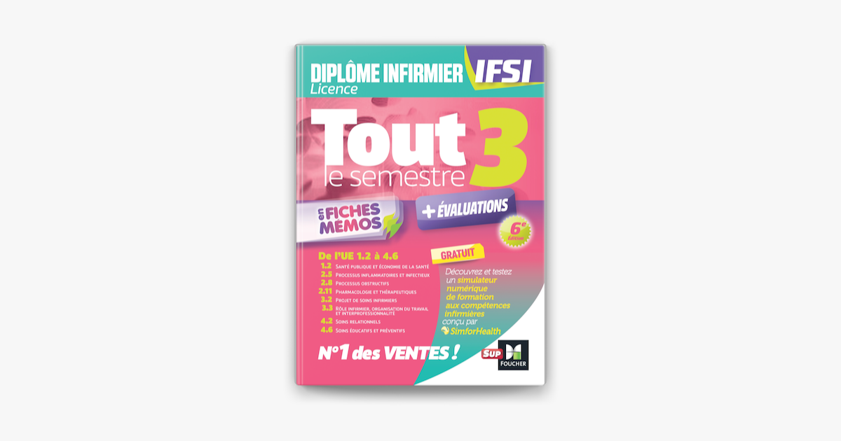 ‎Tout Le Semestre 3 En Fiches Mémos - DEI IFSI - 6e édition - Révision ...