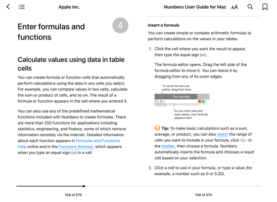 NUMBERS USER GUIDE FOR MAC visual data 6
