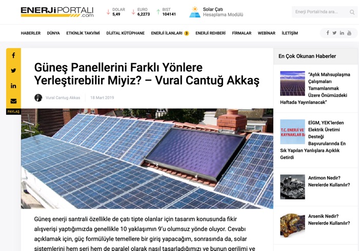 Güneş Panellerini Farklı Yönlere Yerleştirebilir miyiz?