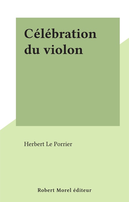Célébration du violon
