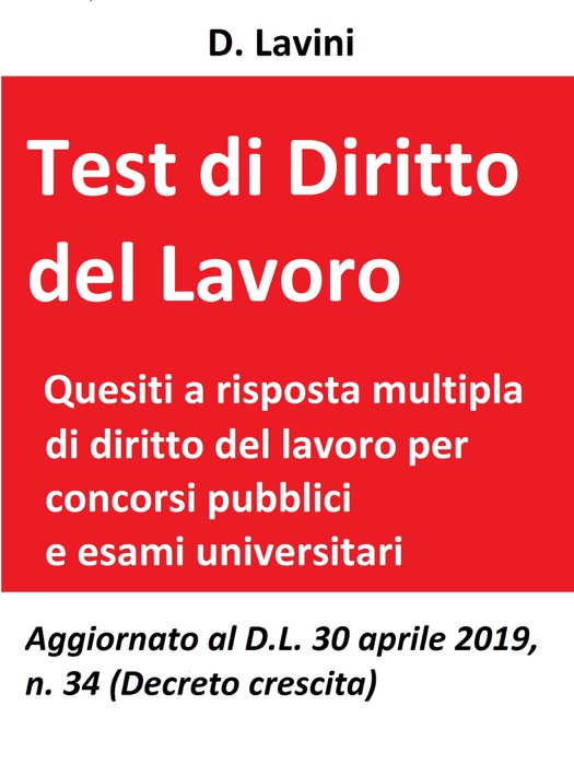 Test di diritto del lavoro