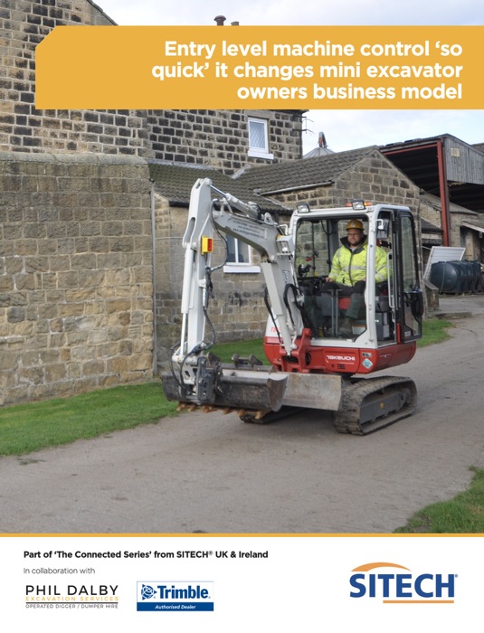 Entry level machine control 'so quick' it changes mini excavator owners business model