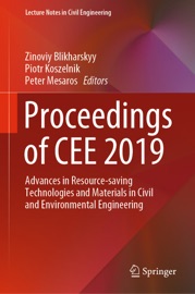 Livres Couvertures de Proceedings of CEE 2019