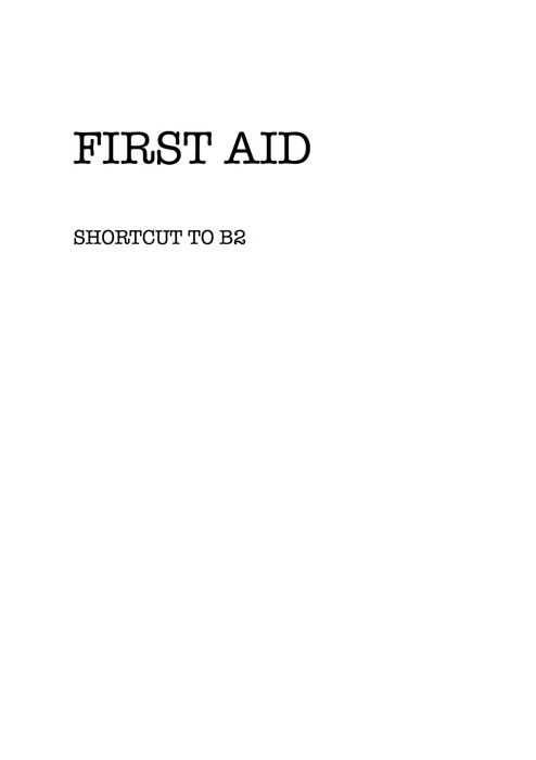 First Aid