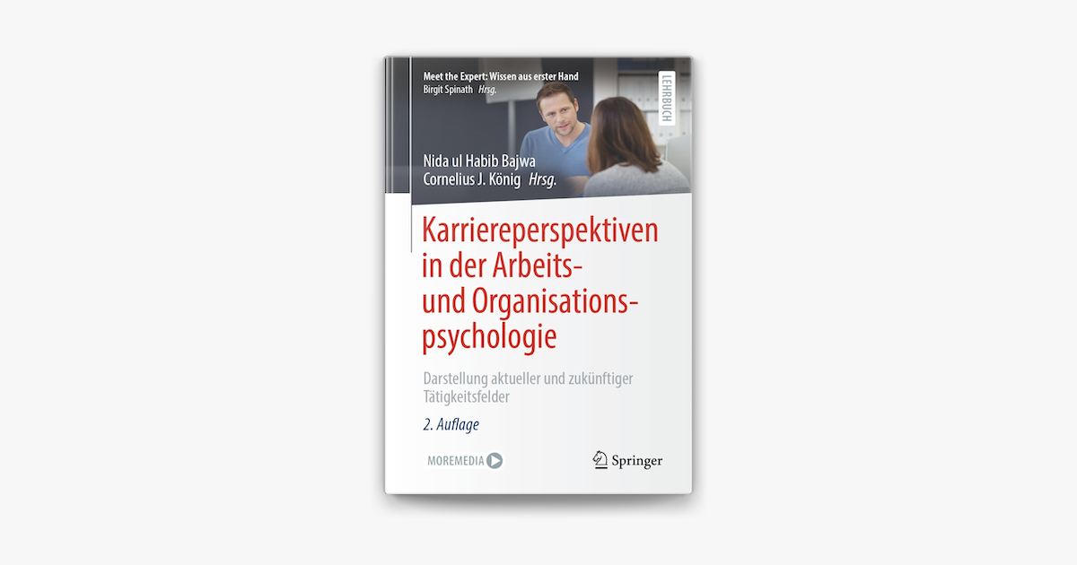 ‎Karriereperspektiven In Der Arbeits- Und Organisationspsychologie En ...