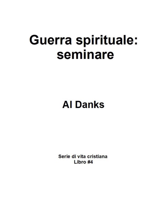 Guerra spirituale: seminare