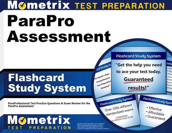 ParaPro Assessment Flashcard Study System: