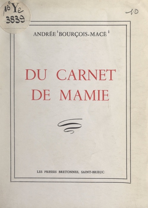 Du carnet de mamie